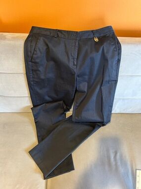 Michael Kors Navy  Straight-Leg Pants - Size 8